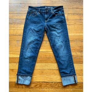 GAP Straight Cuff Dark Indigo CropJeans sz 2/26R